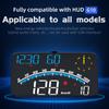 G10 Hud Gps Head Up Display Speedometer Overspeed Led Monitor Windscreen Projector With Overspeed Alarm Digital Clock