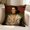 Film and Television Actress LLena HHeadey  Square DoubleSided printed Pillow Case Bedroom Bedside Pillow Sofa Cushion Cover
