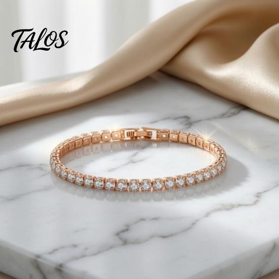 Bracciale Statement Versatile 2MM Tennis per Donne Ragazze Teen, Bracciale Colorato con Zirconia Cubica per Tutti i Giorni, Impilabile Scintillante con Strass Quadrati
