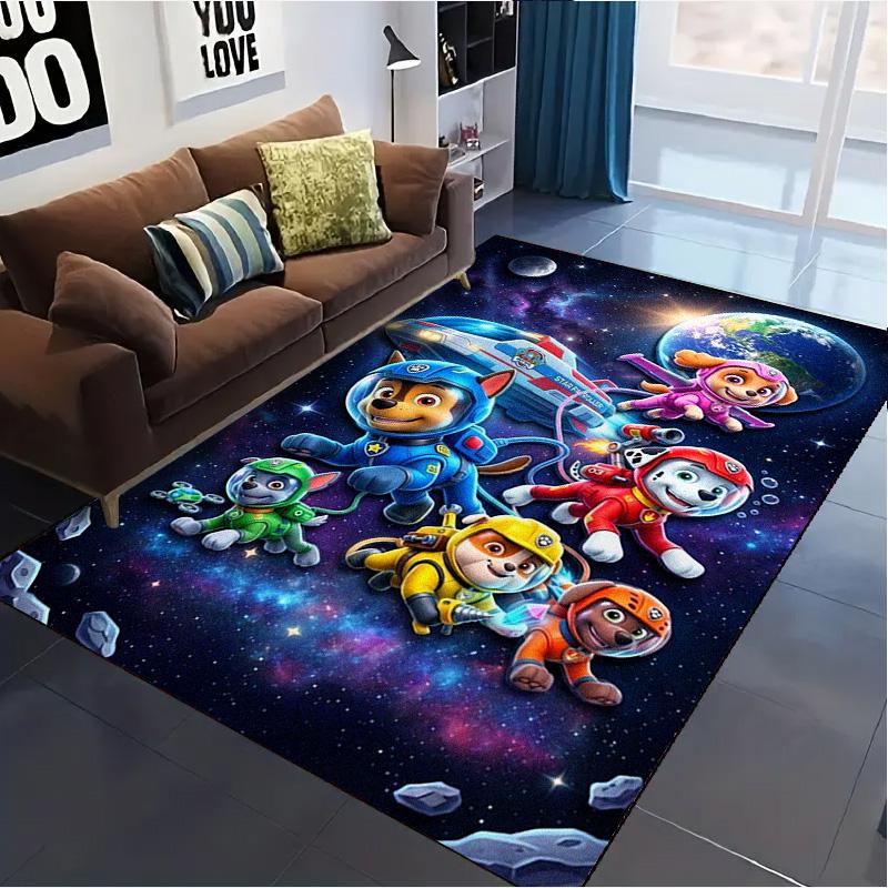 Dogs Cartoon Carpet Rug for Living Room Bedroom Home Sofa Decoration,Kids play Non-slip Floor Mat
