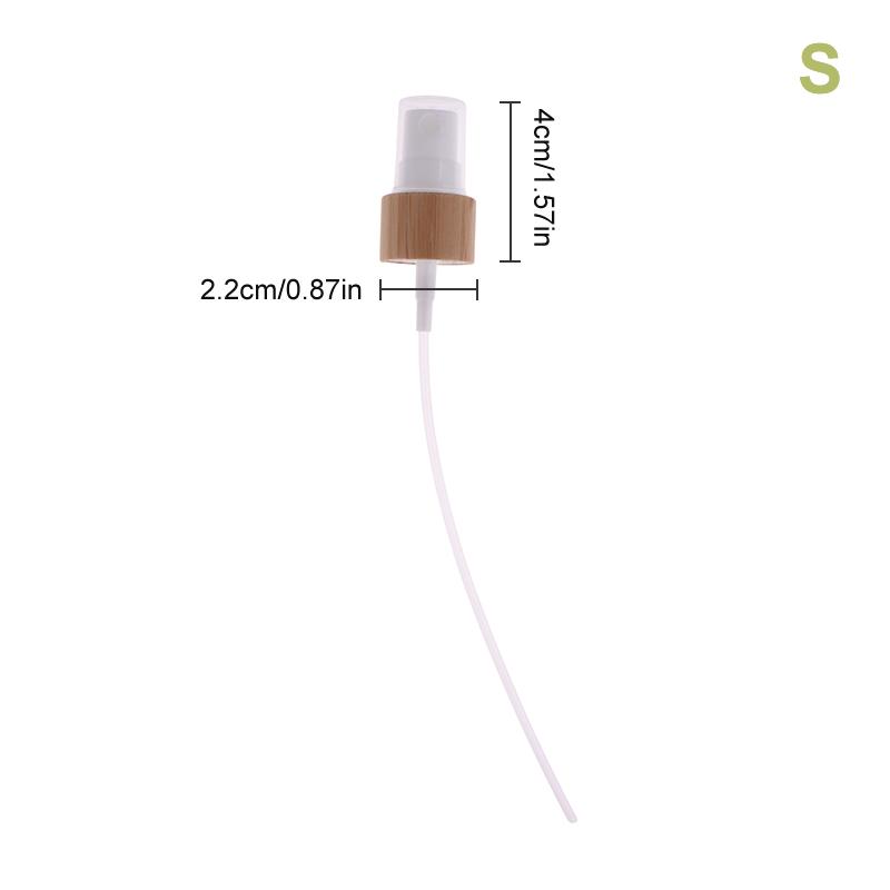 

1Pc Eco-Friendly Bamboo Plastic Skincare Packaging Bottle Pump Lid 18-410 20-410 24-410 Wooden Cover Lotion Caps Spray Top