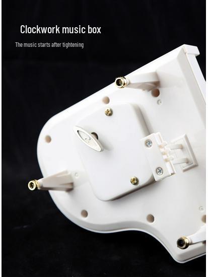 White Ballet Dancing Girl Grand Piano Music Box - Cute Birthday Ornament