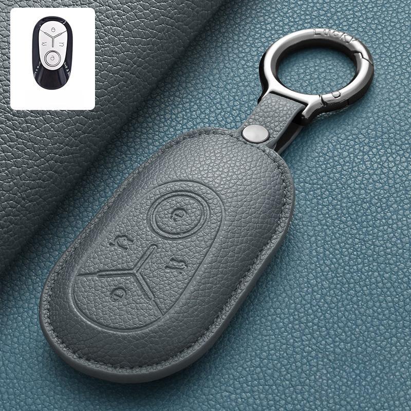 Car Leather Key Case Cover Holder For GEOME Galaxy Light Star Wishes 2025 Exploration Youth Version Keychain Accessories