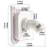 Leak-Proof Square Gravity Water Inlet Hatch – Lockable Outdoor RV & Caravan Camping Water Tank Port