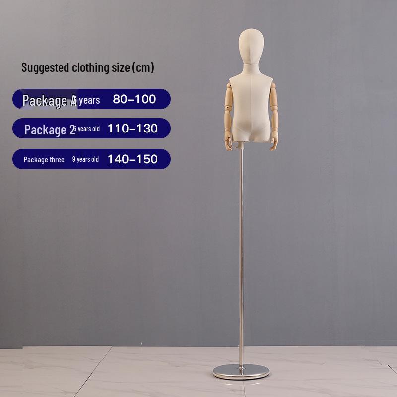 Mannechin Copii cu Picioare Despărțite: Stativ de Expunere Corp Întreg/Jumătate pentru Haine de Copii, Bărbați și Femei