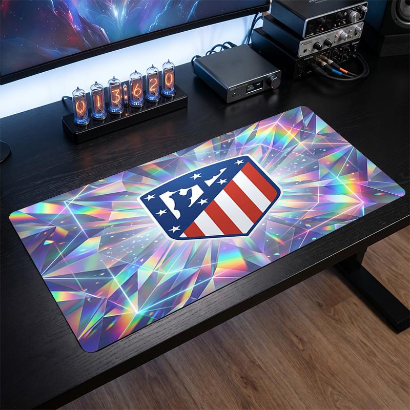 Tappetino Mouse Grande Stampato Atletico Madrid, Tappetino da Scrivania Morbido in Gomma Antiscivolo per Gaming, Decorazione per Ufficio, Laptop, Computer