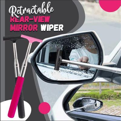 Stainless Steel Car Rearview Mirror Wiper Retractable Rearview Mirror Water Remover
