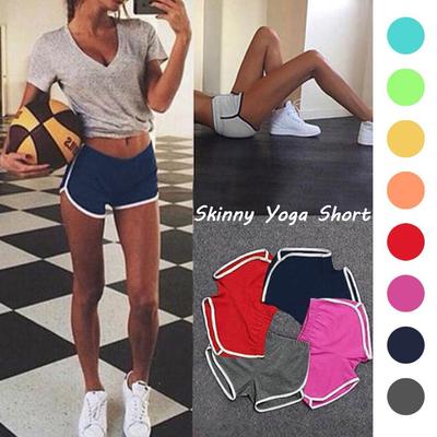 Women Casual Solid Summer Sports Shorts Workout Yoga Shorts Active Shorts
