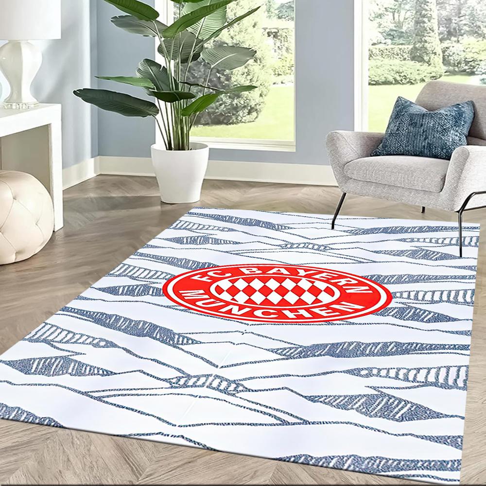 Bayern Munich Area Rug Design for Playrooms Decorate room Outdoor Living Rooms Antislip Carpet Anime Office Decor Gift for Festivals