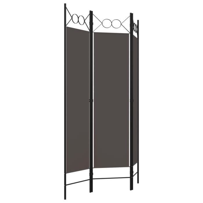 VidaXL Room Divider 3 Panels Anthracite 120x180 Cm