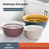Double-Layer Produce Washing Strainer Basket Set