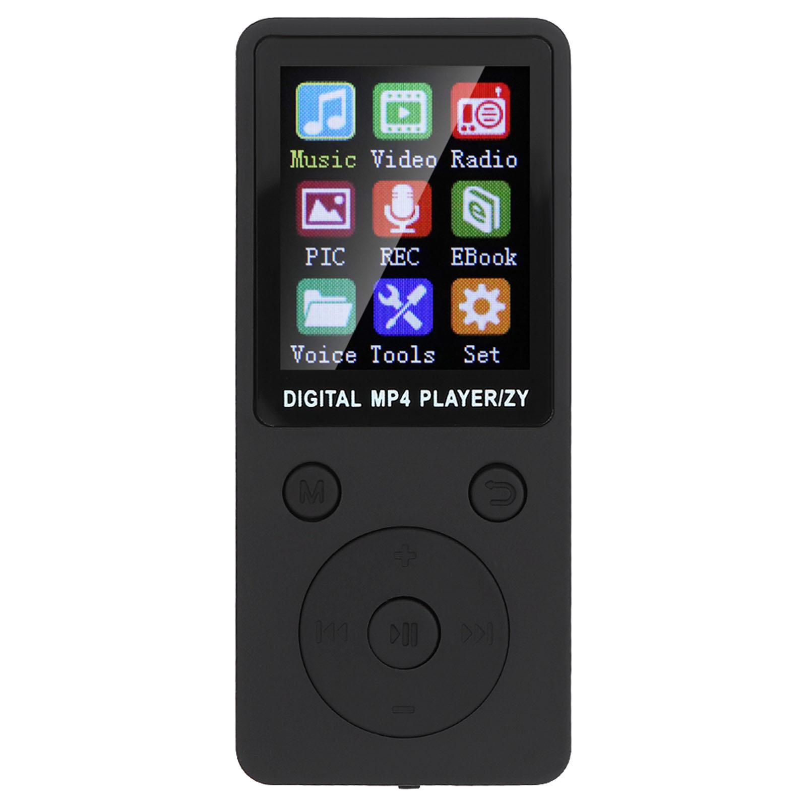 

T1 Music MP3 MP4 Player 8G Bluetooth Поддержка 32G Карта памяти Круглые кнопки Белый чёрный