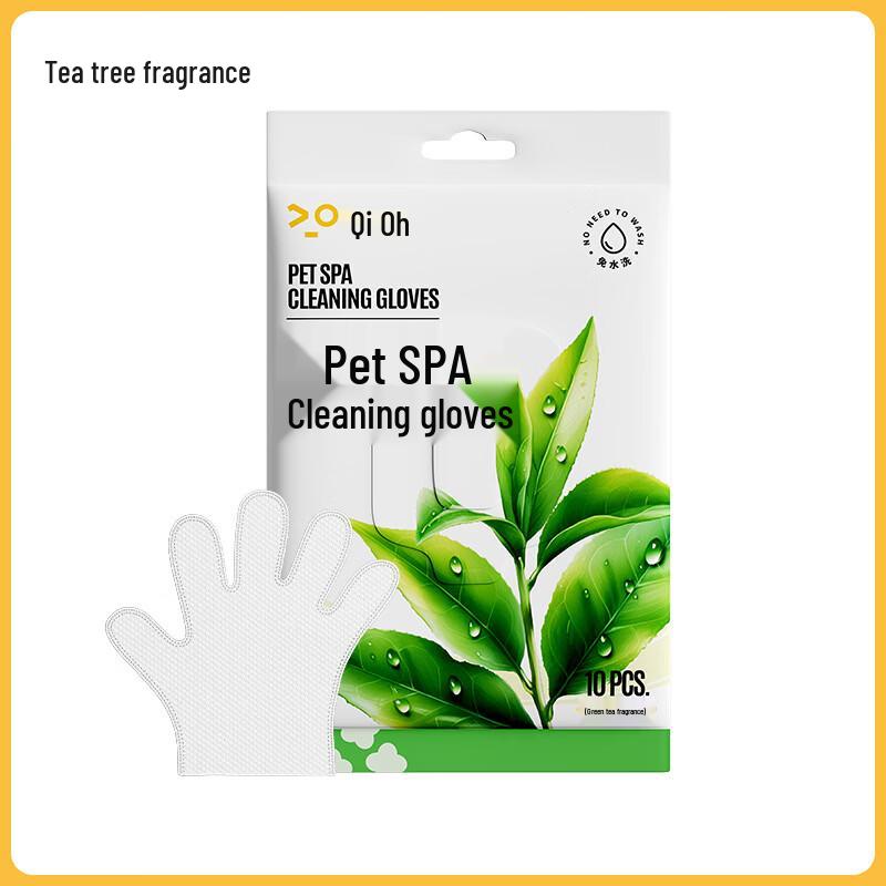 Qi e Pet No-Rinse Cleaning Gloves Wipes (3-Pack, 10-Count)