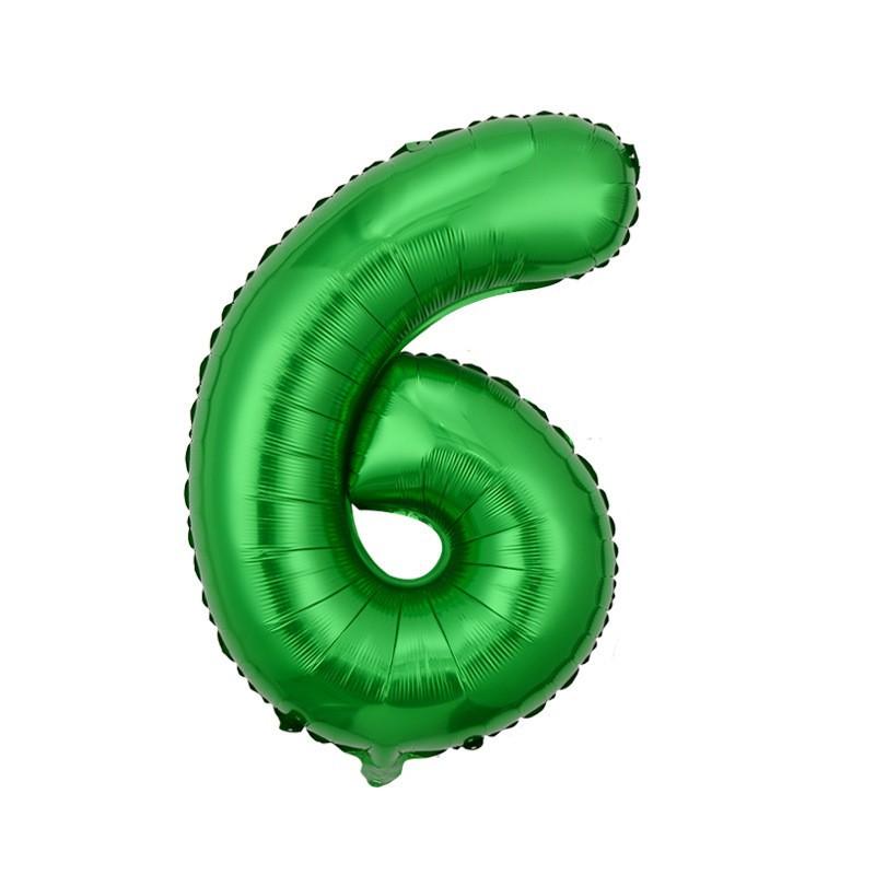 Small Digital Balloon 16-Inch Us Version Of Thin Body Decoration Birthday Party Aluminum Film Balloon Digital Balloon