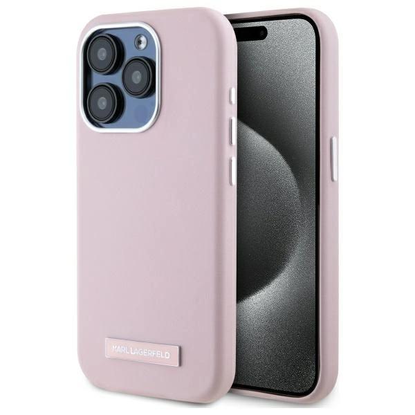 Karl Lagerfeld Klhmp15Xpgmsrpp Iphone 15 Pro Max 6.7 Różowy/Pink Hardcase Fw Metal Plate Magsafe