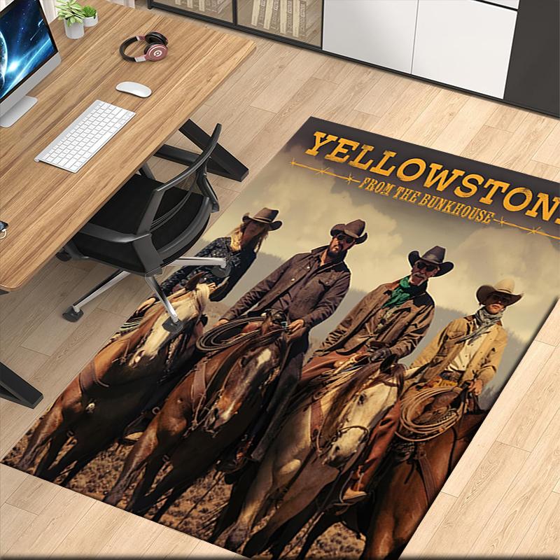 Yellowstone Printed Carpetrugfor Office Chair Living Room Bedroom Kitchen Room Decor Gifts