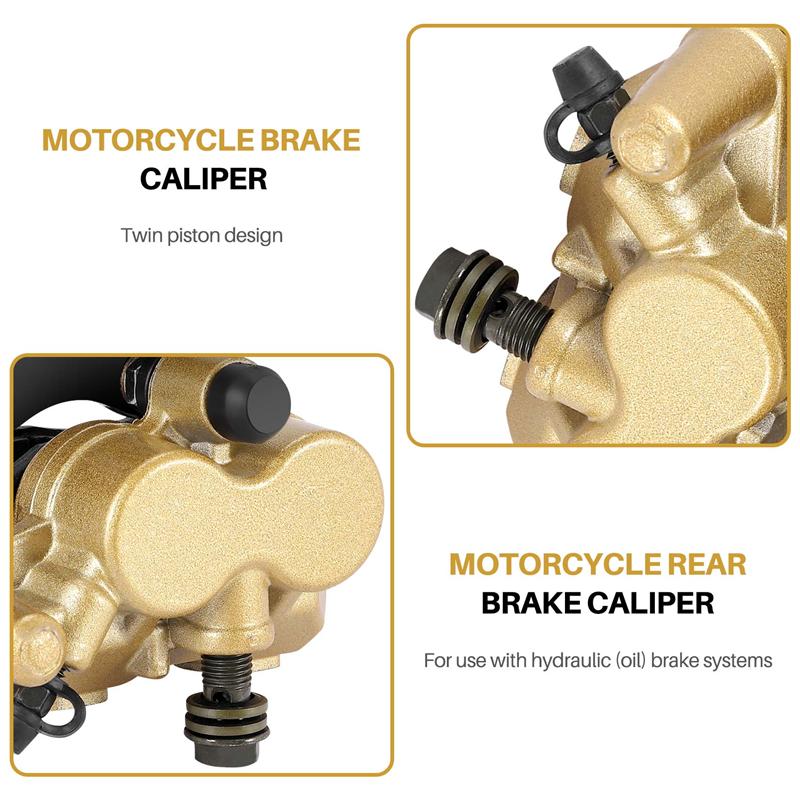R4-Motorcycle Twin Piston Rear Hydraulic Brake Caliper Bracket For 125Cc 140Cc Pit Dirt Bike