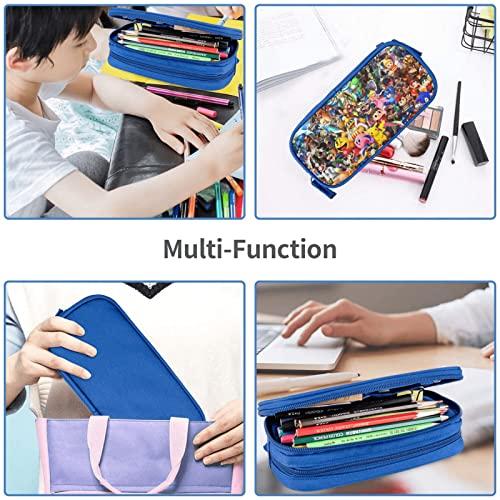 Super Smash Bros. Pencil Case, Large Capacity, Multifunctional, Stylish Pen Pouch, Simple Tool Pencil Case for Boys, Girls, and Kids, Suitable for Hig