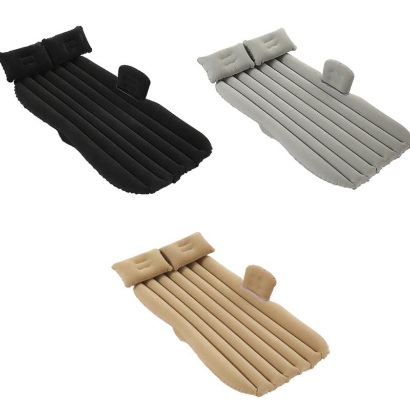 Travel Air Bed T Shape Not Slip Base Body Shape Waves Design Double Layer Leakproof Pad for Car Backseat Children