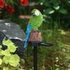 Resin Parrot Solar Lawn Lamp Waterproof Animal Stake Light Outdoor Landscape Decor Lamp Easy Installation for Garden Yard Patio Pathway
