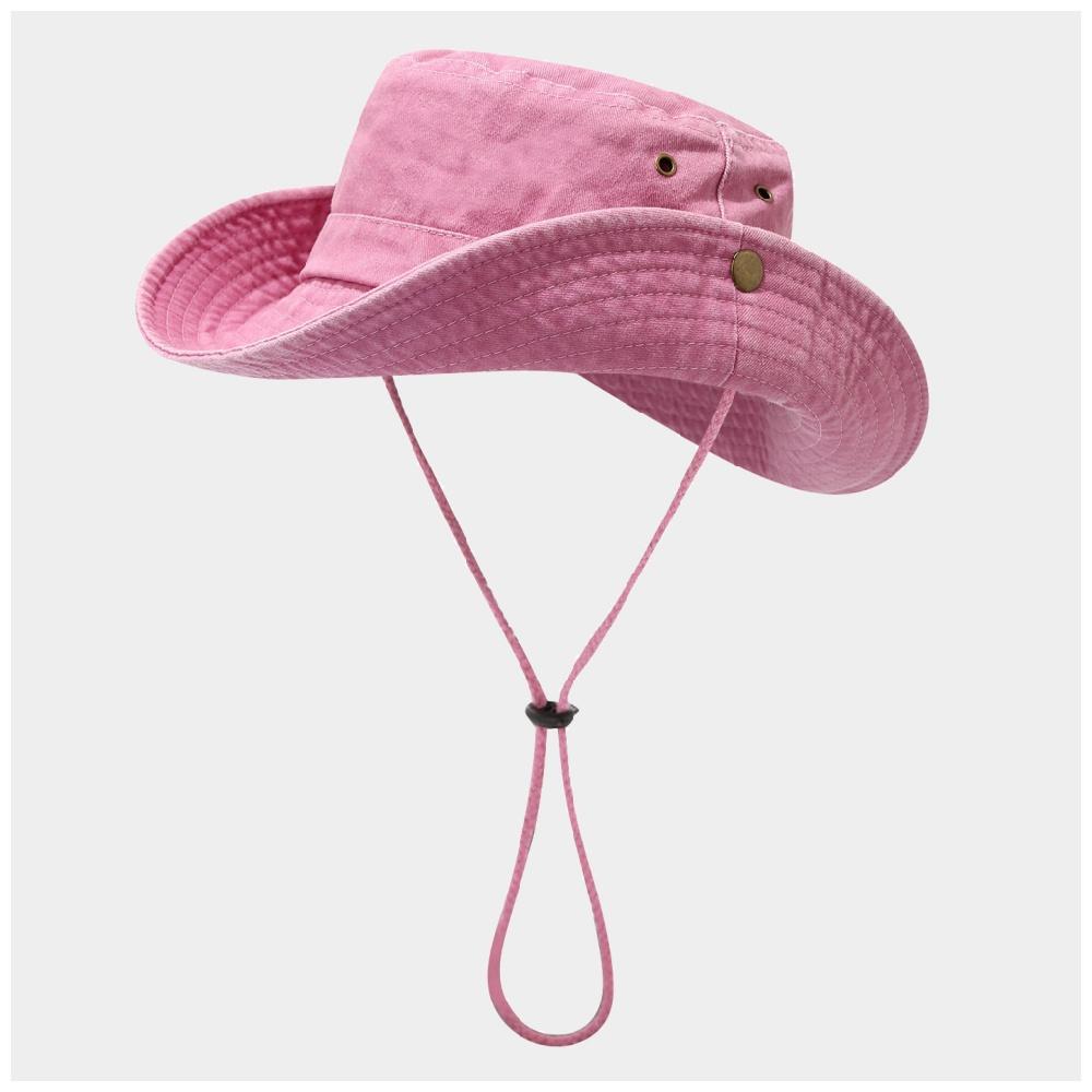 Praná rybářská čepice Outdoor kbelíková čepice Široký okraj Ochrana proti slunci Nastavitelná šňůrka Skládací design pro rybaření turistiku Unisex