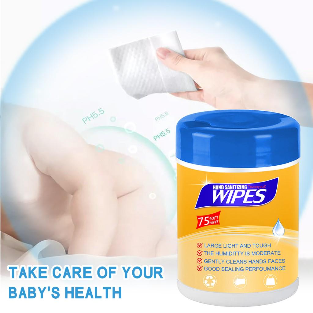 Buy Disinfecting Wipes Bulk Hand Wipes 75 Sheet/Bucket Travel Size