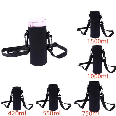 1pc 420-1500ML Sports Water Bottle Case Insulated Bag Neoprene Pouch Holder Sleeve Cover Carrier for Mug Bottle Cup with Strap