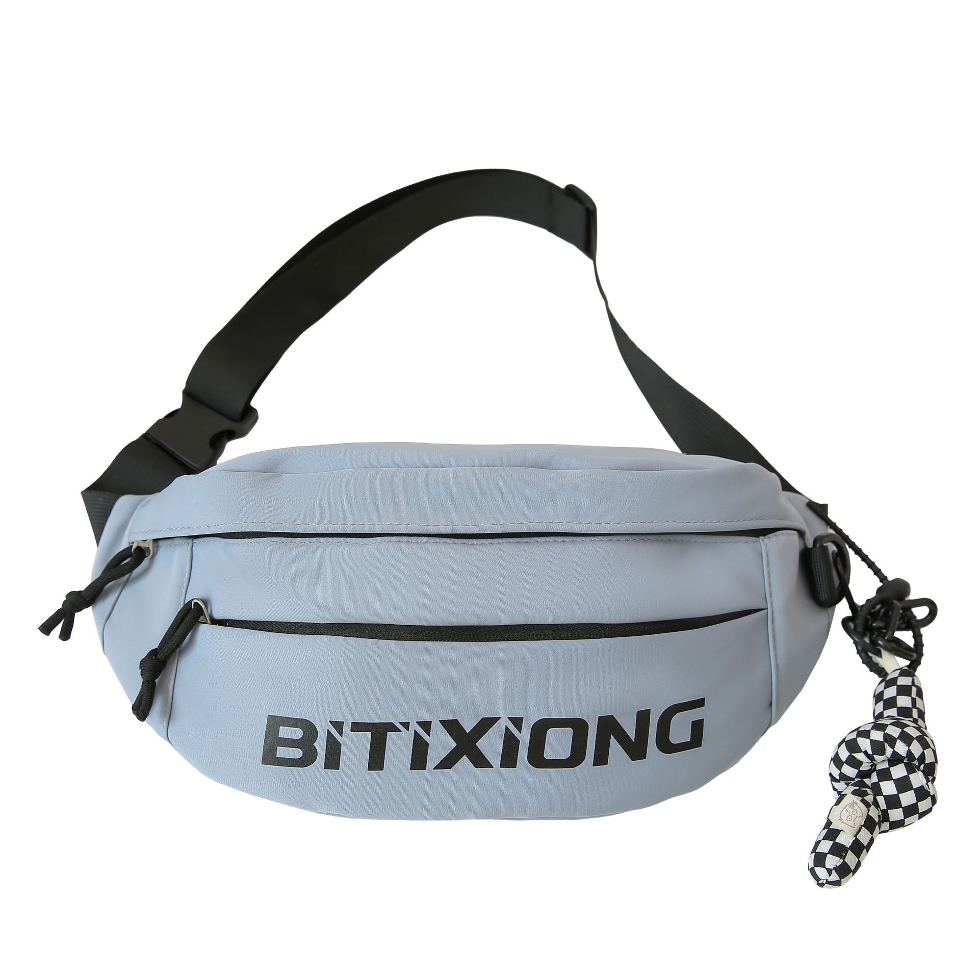 

Нагрудная сумка, мужская и женская рабочая сумка, повседневная сумка через плечо в стиле уличных трендов, модная и высококачественная сумка на одно плечо, спортивная поясная сумка 36x11x19cm синий