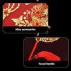 Chinese Style Wedding Dress Bridal Hand Fans Handmade Luxurious Phoenix Flower Round Xi Fans Red/Gold Xiuhe Hanfu Photo Props