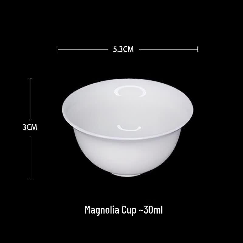 ZISIZ Pure White Jade Porcelain Gongfu Tea Cup Set