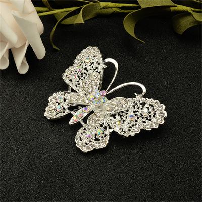 High Grade Delicate And Fashionable Butterfly Brooch Rhinestone Rhinestone Female Pin Clothing Accessories