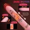 Dual Motor Realistic Thrusting Dildo Vibrator With Heating 10 Mode Sex Toys Vibrator Clitoral Stimulator For Anal Stimulation