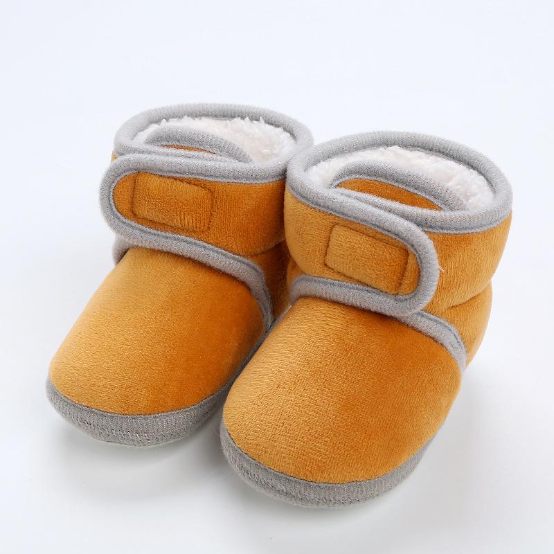 Handmade Soft Sole Winter Shoes for Infants & Toddlers - Non-Slip Velvet Cotton Socks