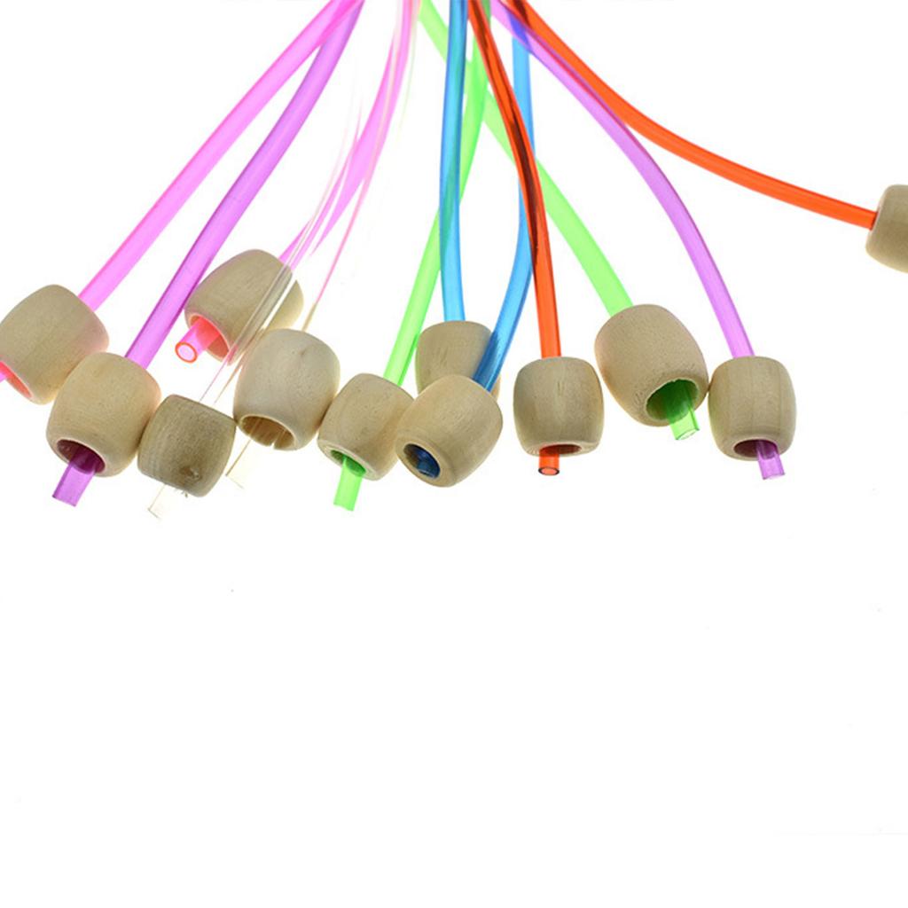 12Pcs Wood Tunisian Crochet Hook with Cable 3.0mm-10mm Circular Knitting Needle for Knitting Blanket Tapestry Making