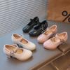 Girls' Crystal Princess Shoes: Fashionable, Non-slip High Heels for Spring Performance and Dance