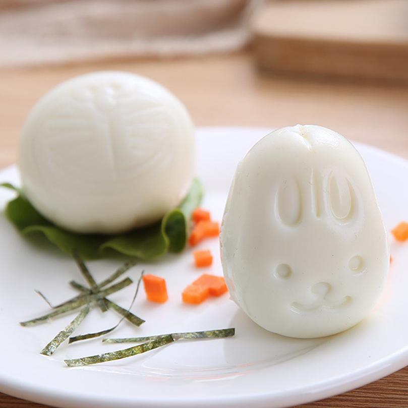 6/8ks Kreslený DIY Forma na vařená vejce Forma na rýžové koule Vytvářeč bento Nástroje na sushi Náhodná barva Kuchyňské doplňky Kuchyňské pomůcky