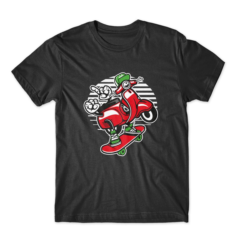 

Scooter Skater T-Shirt 100% Cotton Premium Tee New 2XL