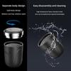 Car Ashtray with Lid Smell Proof Stainless Steel Blue Led Portable Ashtray Cup for Auto Fireproof Shell One Touch Open