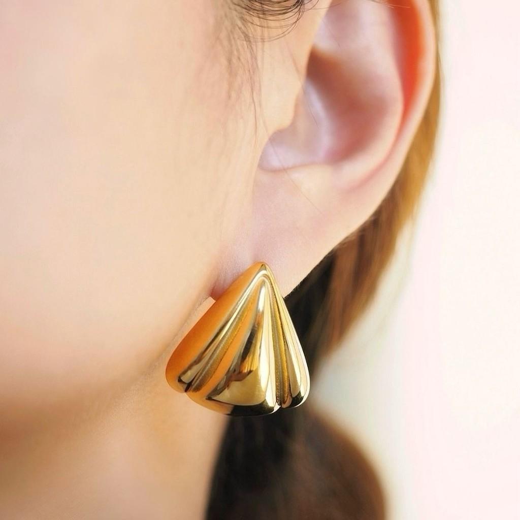 Geometric Stainless Steel Triangle Earrings For Women Fashion Jewelry