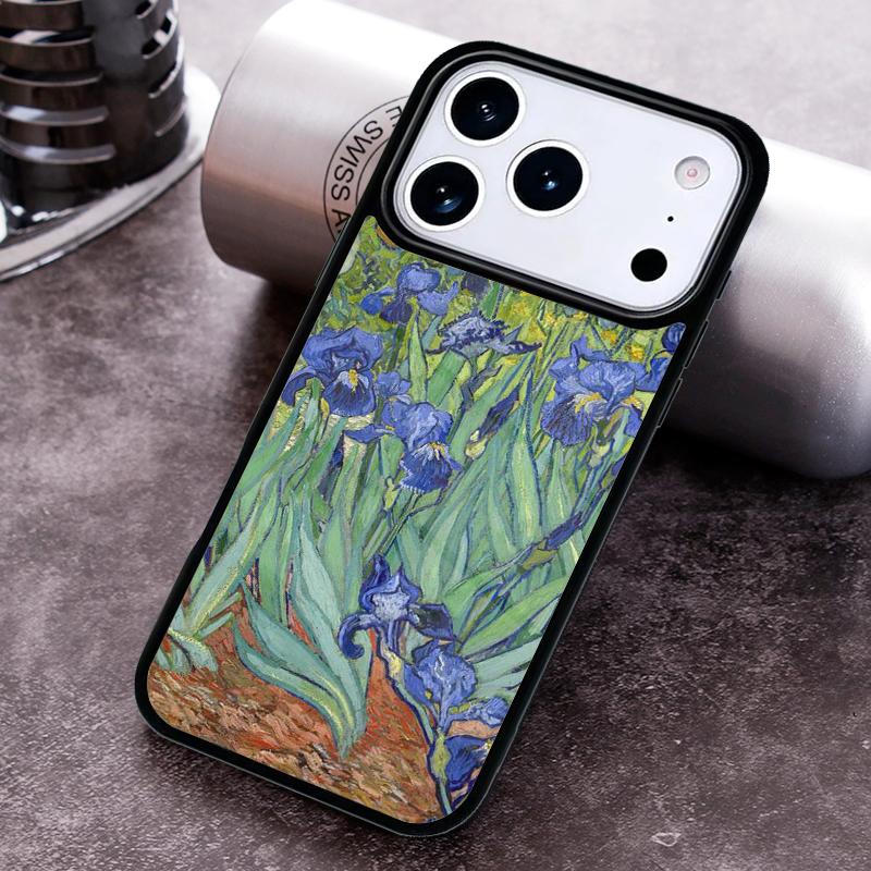 

Irises Painting Phone Case for iPhone 17 16 15 Pro Max Air 14 13 12 11 Plus Shockproof Cover iPhone 11 Pro Max