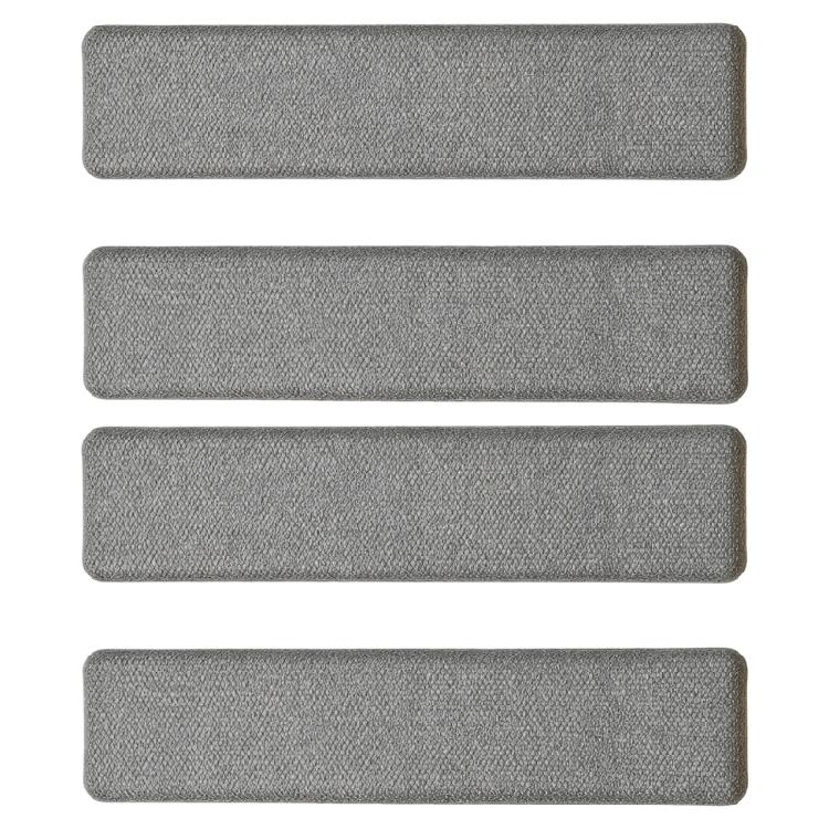 Pack of 4 Pineapple Texture Stair Mats for Slip Resistance and Low Maintenance in Modern Homes