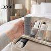 Stackable Storage Box 3D Printed Cotton Swab Organizer Box, Sealed with Dustproof & Moisture-Proof Lid, Home Organization Honeycomb Texture