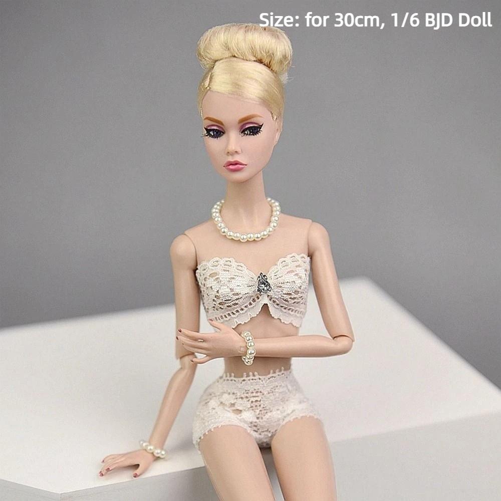 DIY 1/6 BJD Doll Pearl Necklace Bracelet Adorable Baby Toy Trendy Girl Christmas Gift  Girls