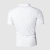 European and American Style Men's Summer Fashion Casual Top Patchwork Polo Shirt Large Size Buttoned Short Sleeve T-Shirt