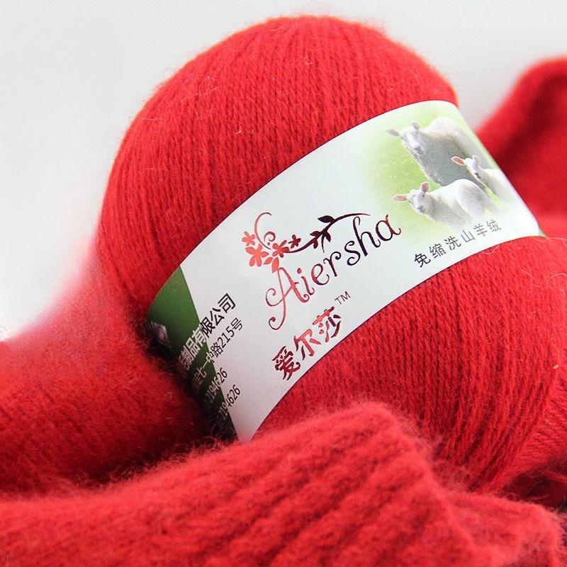 Elsa Cashmere Thread Yarn,50g Genuine Hand-woven Pure Cashmere Thread Wool Ball Medium Thick Scarf  Baby DIY Knitting&Crocheting