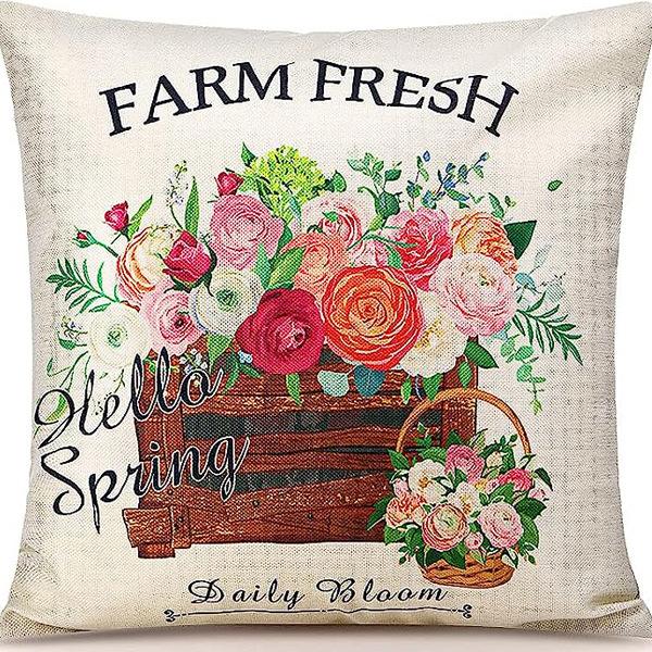 Autumn Pumpkin Maple Leaf Letter Printed Linen Pillow Case Thanksgiving Ambience Decorative Living Room Sofa Backrest Cushion