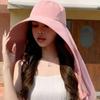 Large Shawl Sun Protection Hat For Women'S Beach Hat, All Inclusive Sun Protection Hat