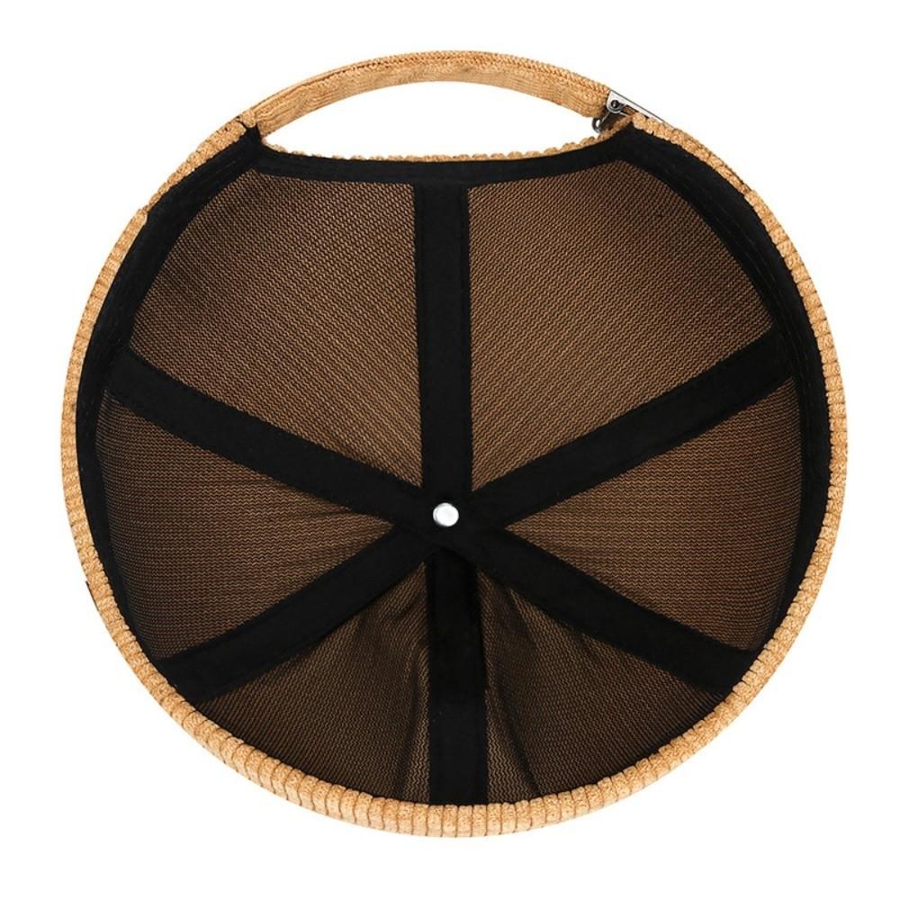 Round Vintage Docker Cap Solid Color Dome Melon Cap Multipurpose Hip Hop Hat  Outdoor