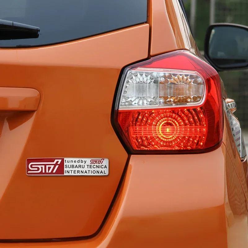 1pc Car Styling Side Fender Rear Trunk Sticker Decals for Subaru STI Outback Impreza Legacy WRX XV Forester Ascent Accessories X5