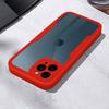 Coque de protection - pour iPhone - 12 Pro - 360° - Rouge - Transparente avec contour rouge
